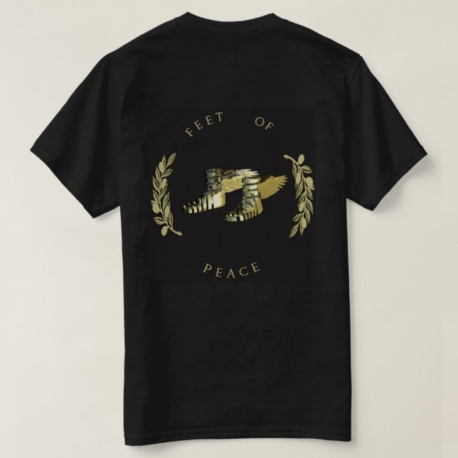 Camiseta Armor de DEUS - Pés de Paz (Verso do Design)