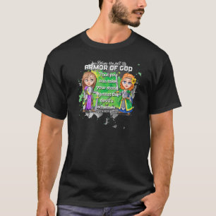 Camiseta Armor De Motivação Cristã Bonita De Ephesianos De