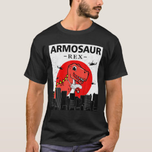 Camiseta Armosaur Rex Dinossaur Engraçado Começar A Quebrar