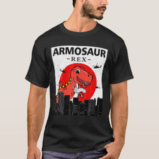 Camiseta Armosaur Rex Dinossaur Engraçado Começar A Quebrar