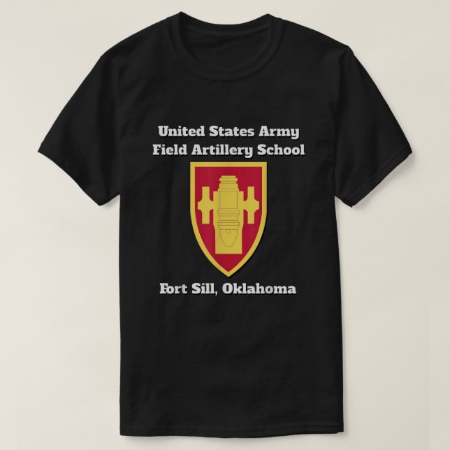 Camiseta Army Field Artillery School, Fort Sill, Oklahoma (Frente do Design)