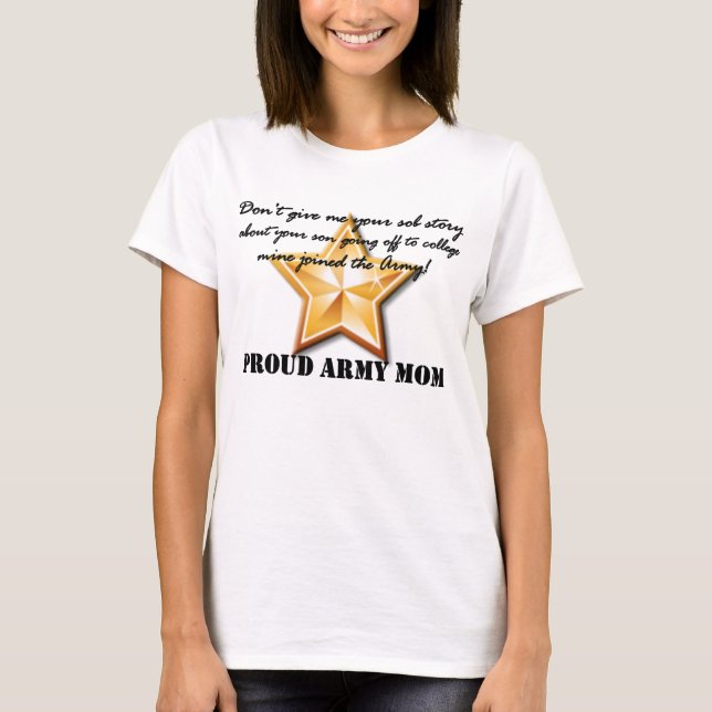 Camiseta army mom: sob story (star) (Frente)