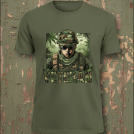 Camiseta Army Veteran Camouflage