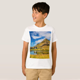 Camiseta Arnarstapi Amtmansshus E Monte Stapafell, Islândia