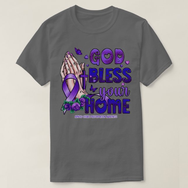 Camiseta Arnold Chiari Malformation deus abençoe fai (Frente do Design)