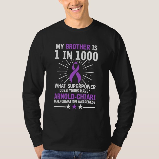 Camiseta Arnold Chiari Malformation Warrior Health Awarenes (Frente)