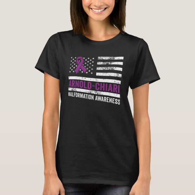 Camiseta Arnold Chiari Malformation Warrior Plan Awareness (Frente)