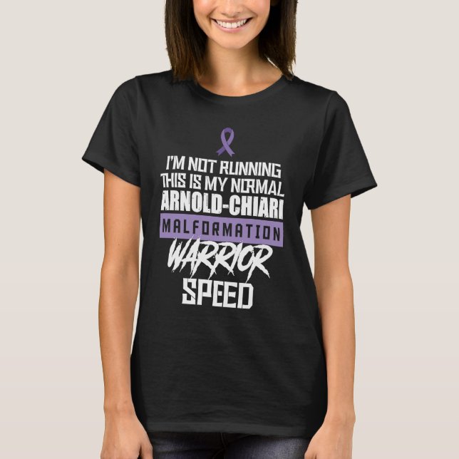 Camiseta Arnold Chiari Malformation Warrior Running Awarene (Frente)