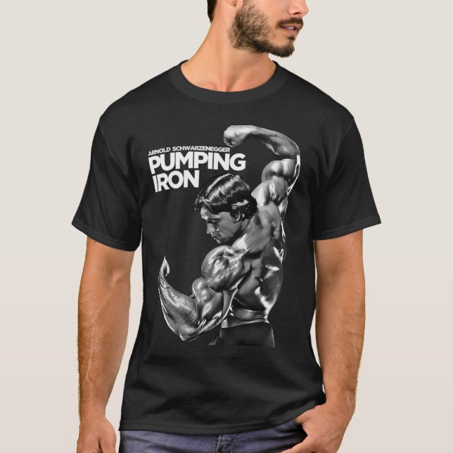 Camiseta Arnold Schwarzenegger Clássico Pumping Iron (Frente)