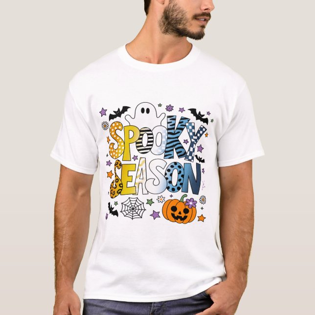 Camiseta AroAce Spooky Season Halloween (Frente)