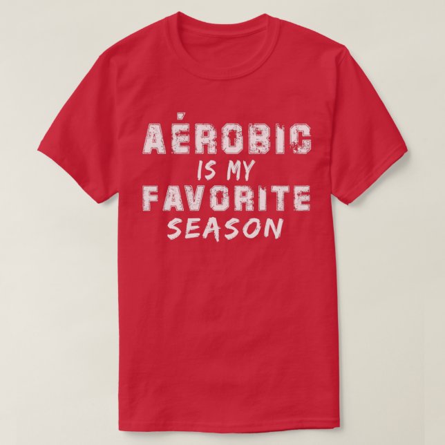 Camiseta Arobic é minha estação favorita (Frente do Design)