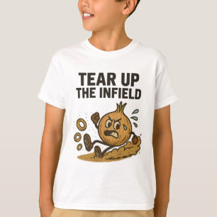 Camiseta Arodelas Engraçadas Vendem Luvas de Campo Interno