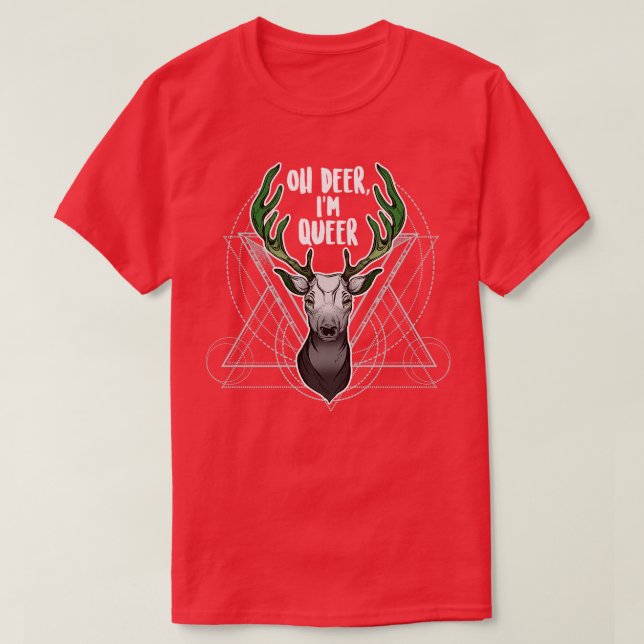 Camiseta Aromc Oh Deer Im Queer (Frente do Design)