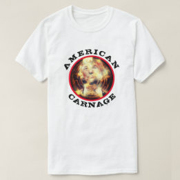 Camiseta Arqueação Americana com Trump Flaming