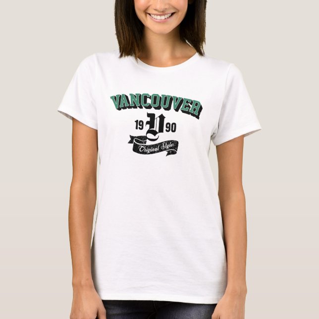 Camiseta Arqueada Estilo Original de Vancouver (Frente)
