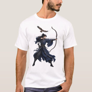 Camiseta Arqueiro Anime Masculino Guerreiro com Arte Fantas