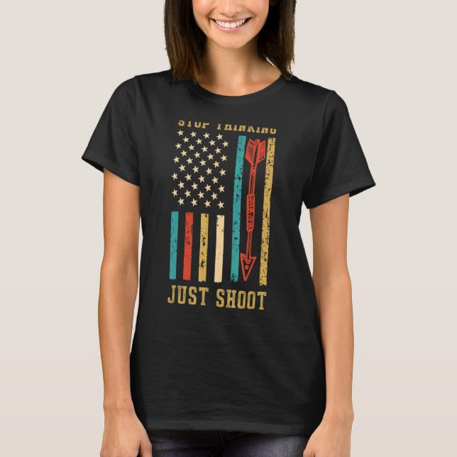 Camiseta Arqueiro De Bandeiras E Arcos Dos Eua (Frente)