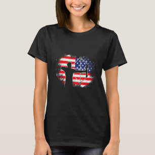 Camiseta Arqueiro Dos Eua Flag Archer Compound Arco 2