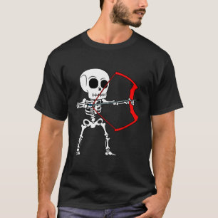 Camiseta Arqueiro Esqueleto Halloween Arco Caça Fácil