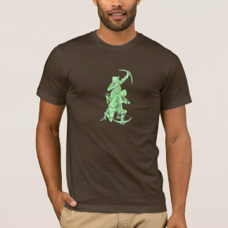 Camiseta Arqueiro medieval e Crossbowman - verde