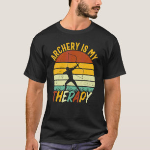 Camiseta Arqueiro Retro Vintage Arquear é Minha Terapia Arq