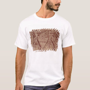 Camiseta Arqueiros, detalhe da caça de Ramesses III