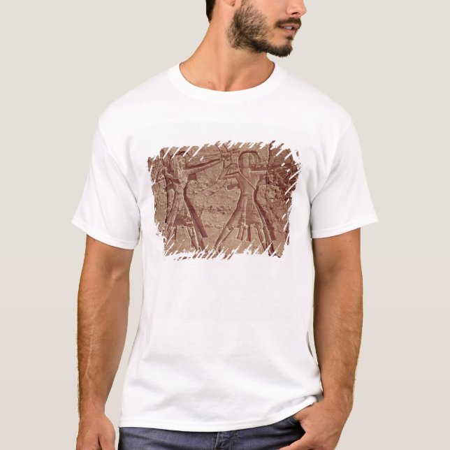 Camiseta Arqueiros, detalhe da caça de Ramesses III (Frente)