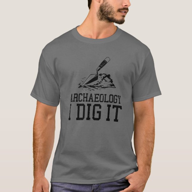 Camiseta Arqueóloga Engraçado Design Homens Mulheres Crianç (Frente)