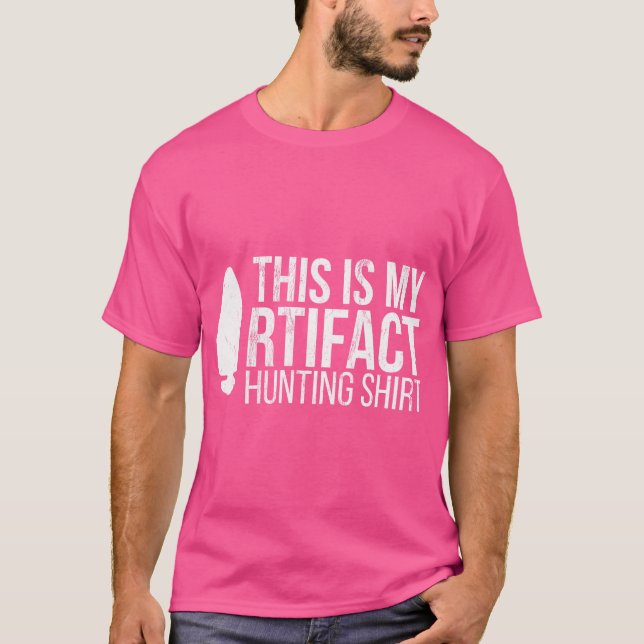 Camiseta Arqueologia da caça de artefatos em arco (Frente)