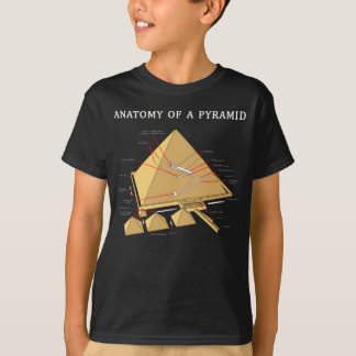 Camiseta Arqueologia egípcia antiga da anatomia da pirâmide
