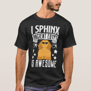 Camiseta Arqueologia Egiptologista Pharaoh I Esfingx Antigo