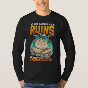 Camiseta Arqueologia Inspirou Arqueólogo Relacionado Fóssil
