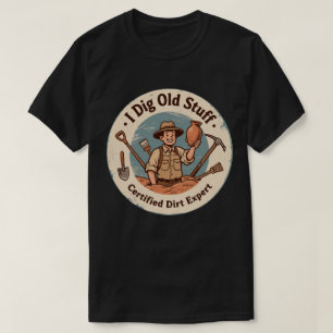 Camiseta Arqueólogo Humorístico Escavando Arte