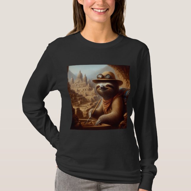Camiseta Arqueólogo Sloth (Frente)