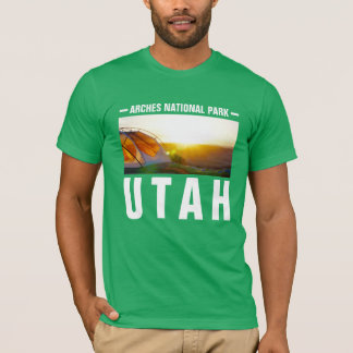 CAMISETA ARQUES NATIONAL PARK UTAH CAMPING MENS GRÁFICOS