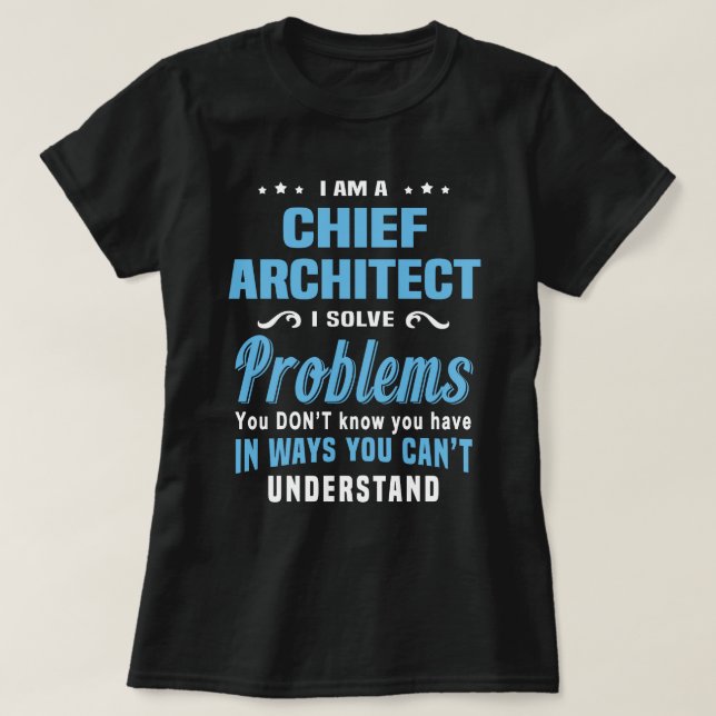 Camiseta Arquiteto Chefe (Frente do Design)