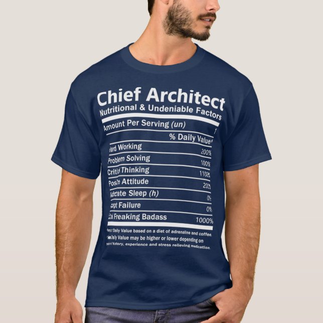 Camiseta Arquiteto Chefe    TNutricional (Frente)