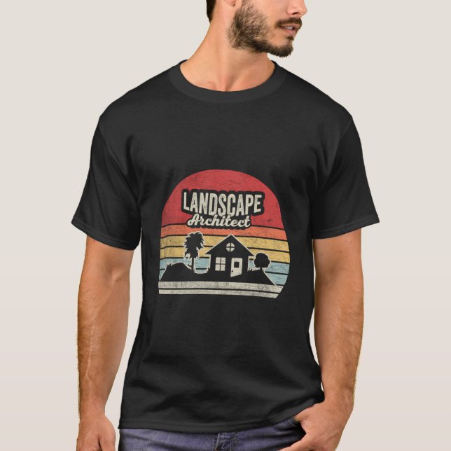 Camiseta Arquiteto de Paisagem Shirt Retro Architecture Arc (Frente)