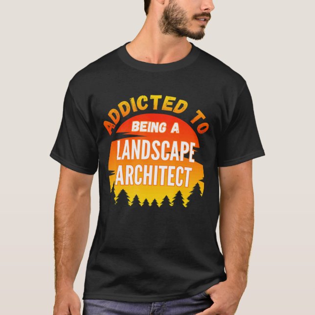 Camiseta Arquiteto De Paisagem Viciado No Landscape Store (Frente)