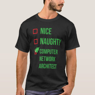 Camiseta Arquiteto de Rede de Computadores Engraçado Natal