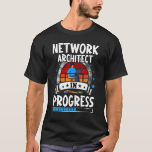 Camiseta Arquiteto de rede em curso Estudante