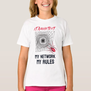 Camiseta Arquiteto de TI: Minha Rede, Minhas Regras Engraça