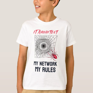 Camiseta Arquiteto de TI: Minha Rede, Minhas Regras Engraça