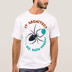 Camiseta Arquiteto de TI: Pense Grande, Construa Modular Di