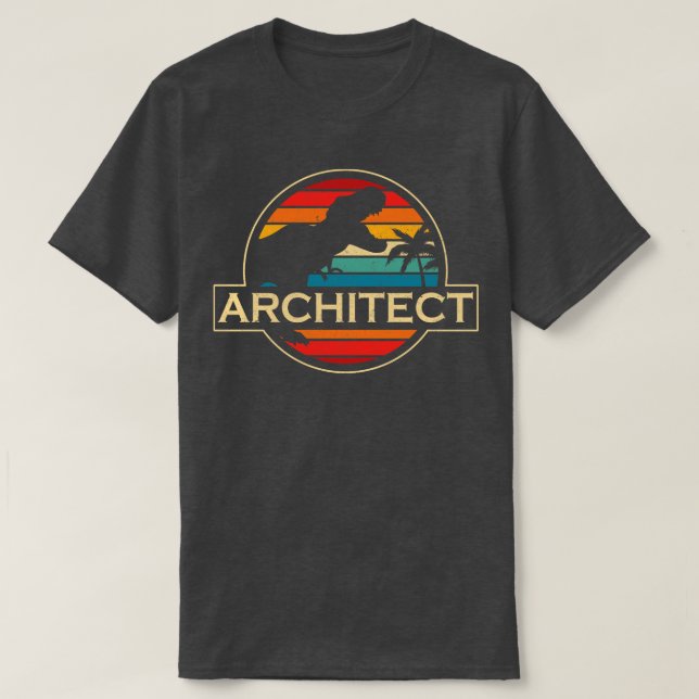 Camiseta Arquiteto Dinossauro (Frente do Design)