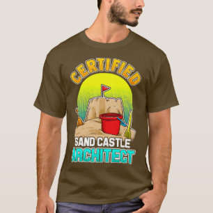 Camiseta Arquiteto do Castelo de Areia Certificado na Praia