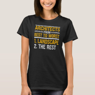 Camiseta Arquiteto Do Melhor Para O Pior Arquiteto De Estru