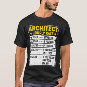 Camiseta Arquiteto Engraçado, arquiteto dotado de presentes