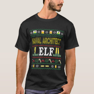 Camiseta Arquiteto Naval Elf Natal