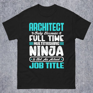 Camiseta Arquiteto Piada Trabalho Ocupação Carreira Arquite